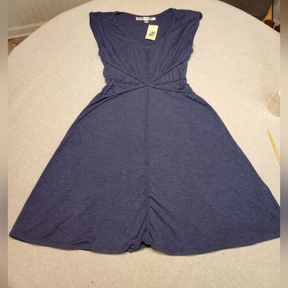 Max Studio NWT Heather Navy Sleeveless Dress Size M - Picture 1 of 9